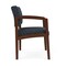 Lesro Lenox Wood Wide Guest Chair Wood Frame, Walnut, RS Night Sky Upholstery LW1201 - alternate 3